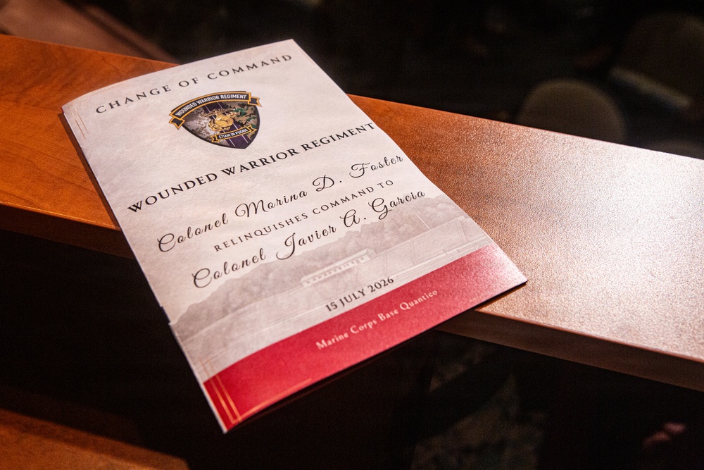 Wounded Warrior Regiment Change of Command Ceremony