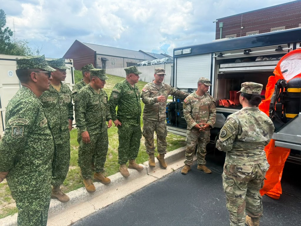 The South Carolina Emergency Management Division hosted Colombian Navy