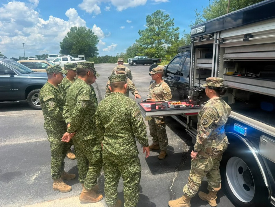 The South Carolina Emergency Management Division hosted Colombian Navy