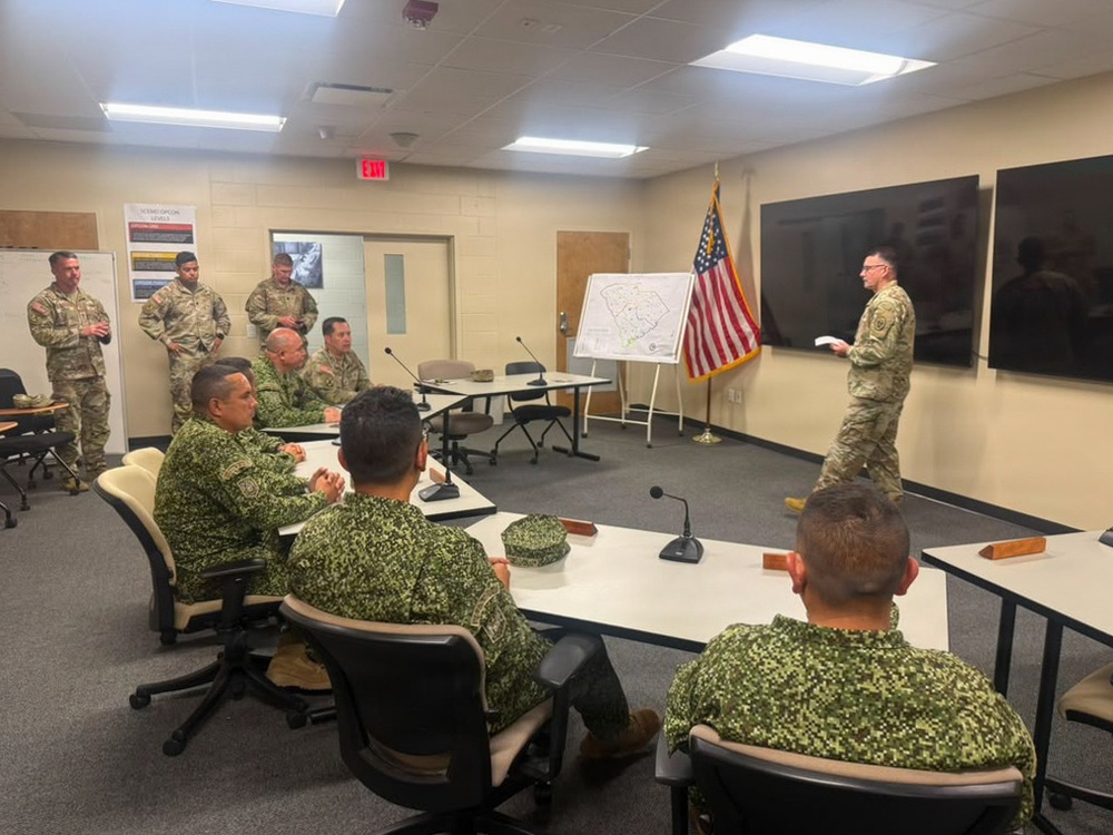 The South Carolina Emergency Management Division hosted Colombian Navy