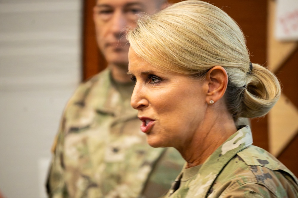 Pacific Air Forces and 94th Army Air and Missile Defense Command Deputy Commanders visit the Youth Impact Program