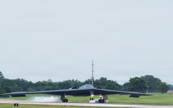 The Spirit of Ohio returns to Whiteman AFB