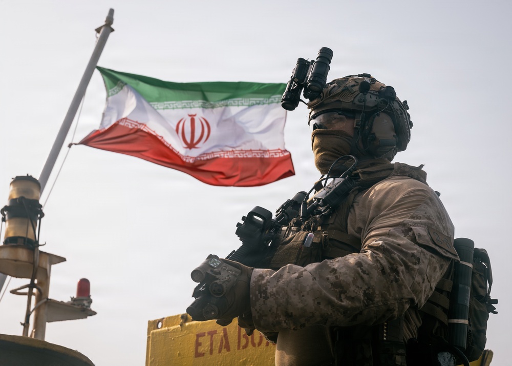 U.S. Marines from the 11th Marine Expeditionary Unit Conduct Verification Boarding