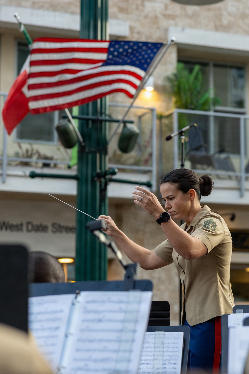 Marine Band San Diego Performs at Little Italy Concert