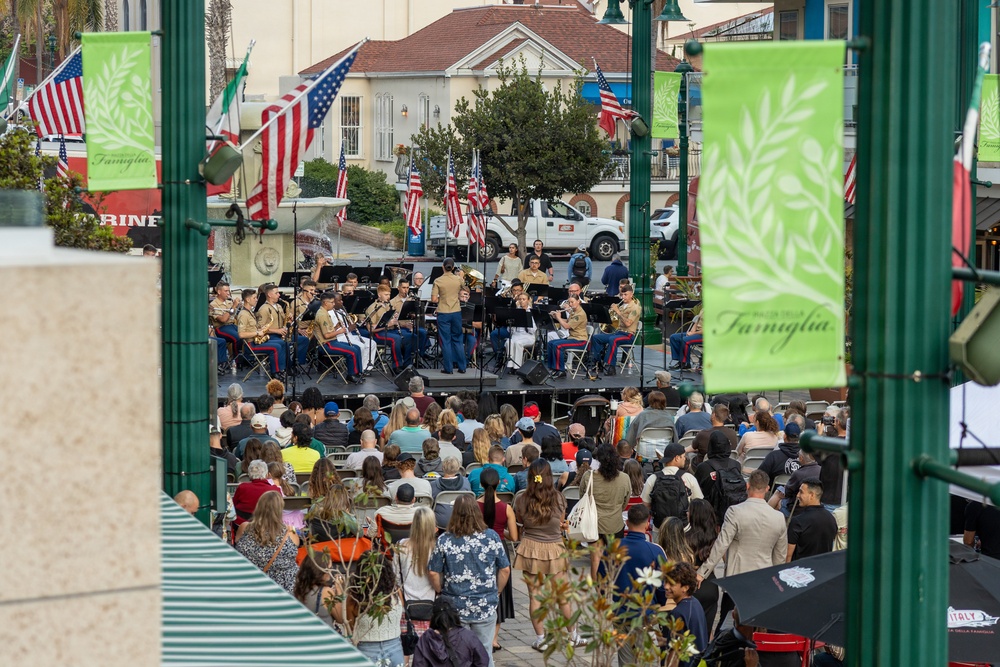 Marine Band San Diego Performs at Little Italy Concert