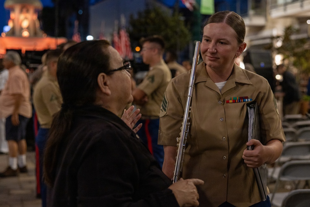 Marine Band San Diego Performs at Little Italy Concert