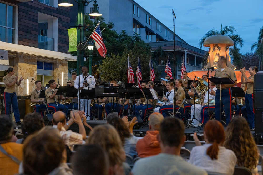 Marine Band San Diego Performs at Little Italy Concert