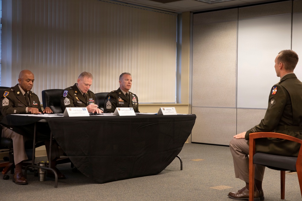 Utah Guardsman addresses the Board and runs through Air Assault Obstacle Course during National Best Warrior Competition 2026