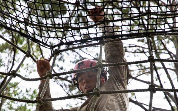 Utah Guardsman addresses the Board and runs through Air Assault Obstacle Course during National Best Warrior Competition 2026