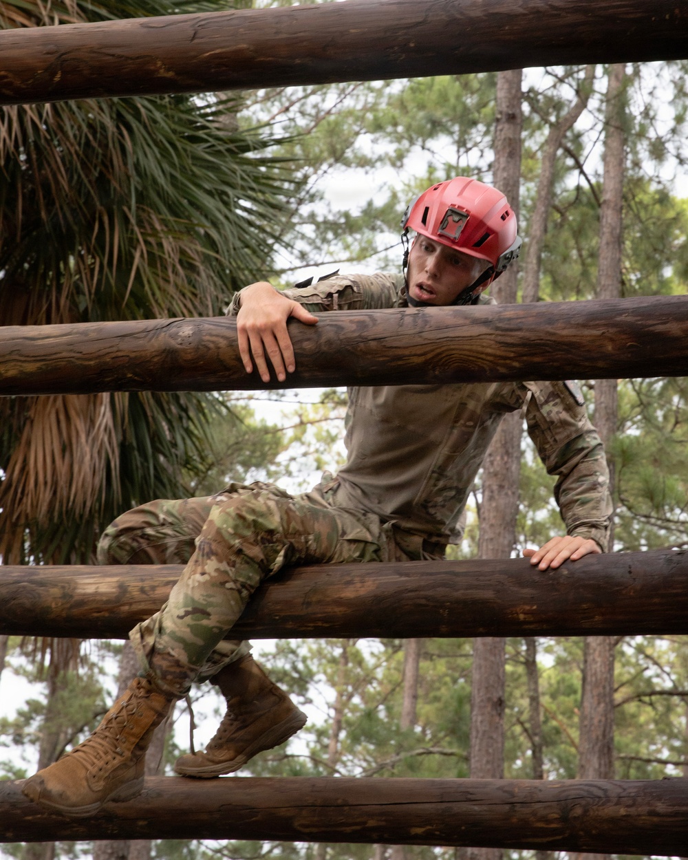 Utah Guardsman addresses the Board and runs through Air Assault Obstacle Course during National Best Warrior Competition 2026