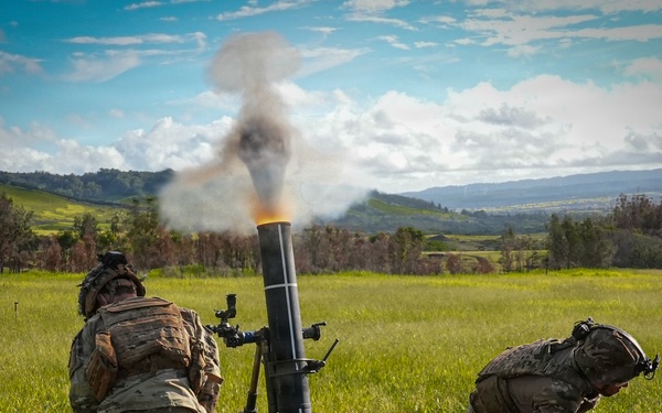 1st Battalion, 27th Infantry Regiment: Mortar live-fire during a base fire support coordination exercise