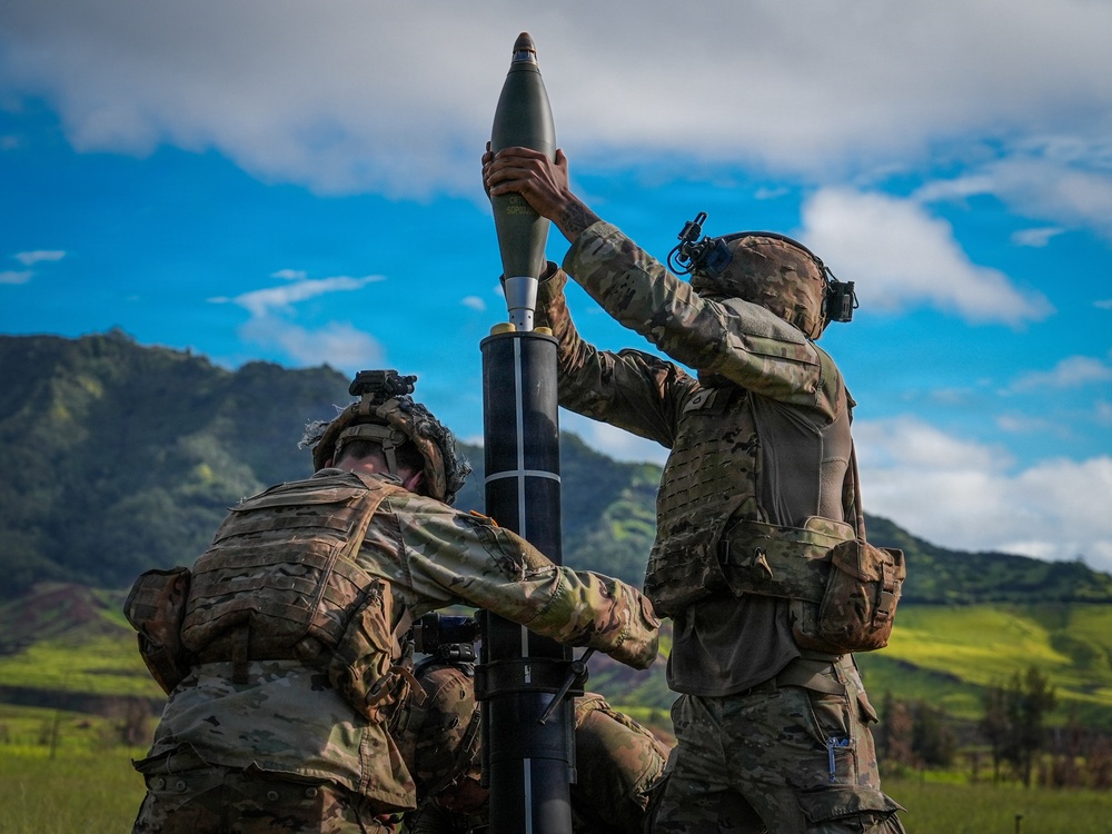 1st Battalion, 27th Infantry Regiment: Mortar live-fire during a base fire support coordination exercise