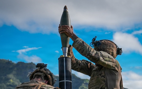 1st Battalion, 27th Infantry Regiment: Mortar live-fire during a base fire support coordination exercise