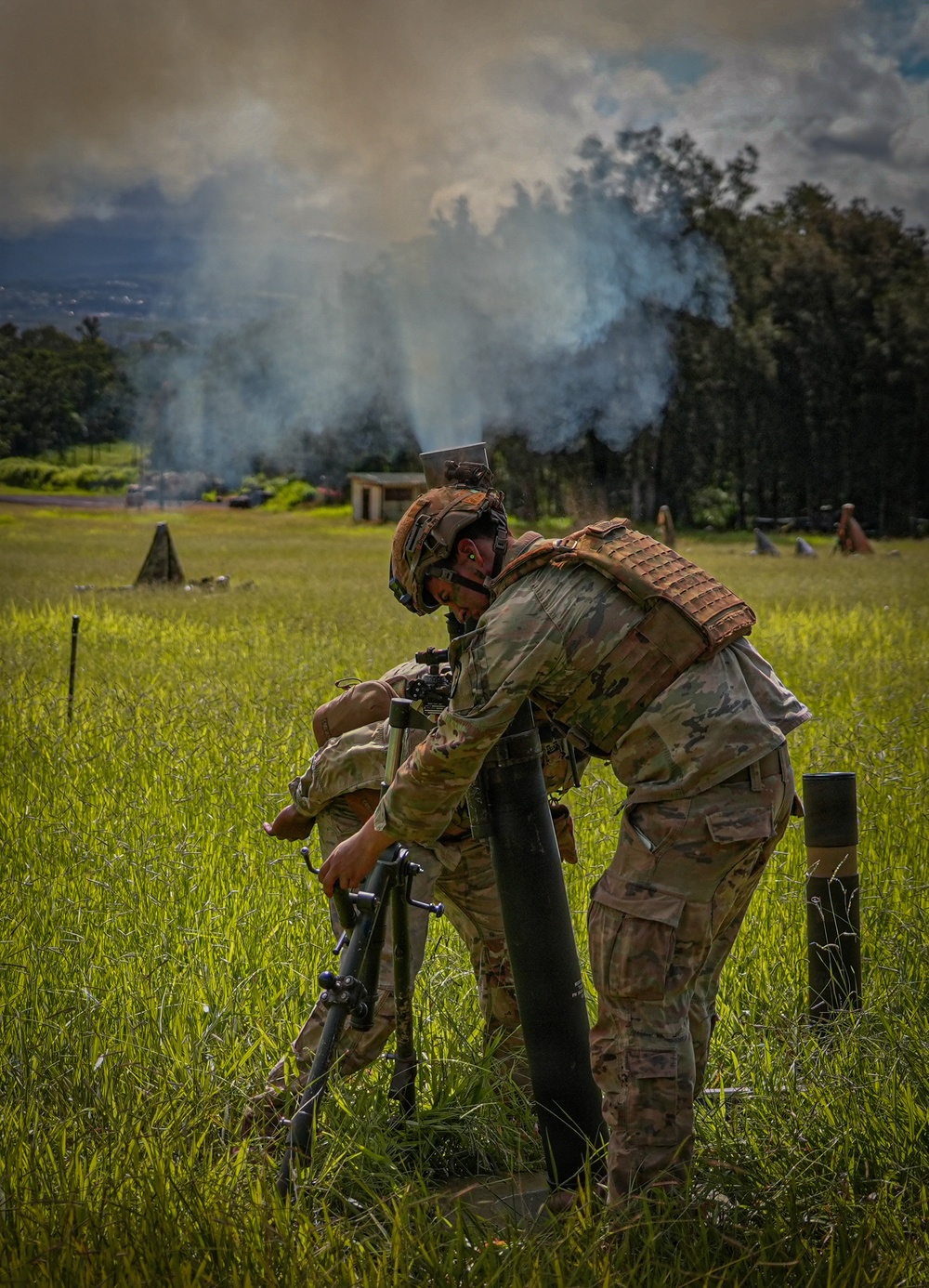 1st Battalion, 21st Infantry Regiment: Mortar live-fire during a base fire support coordination exercise