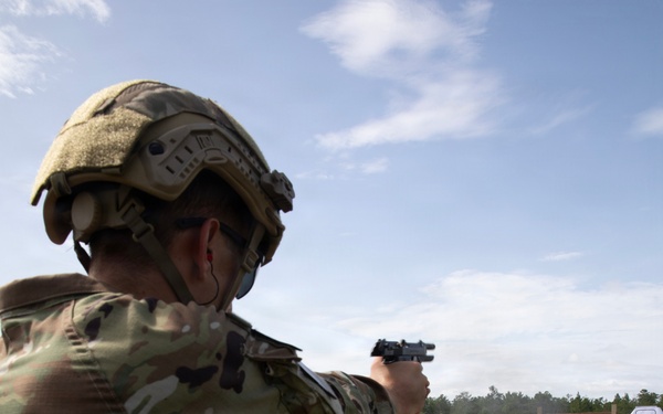 Utah Guardsman Spc. Caden Leonard during National Best Warrior Competition 2026