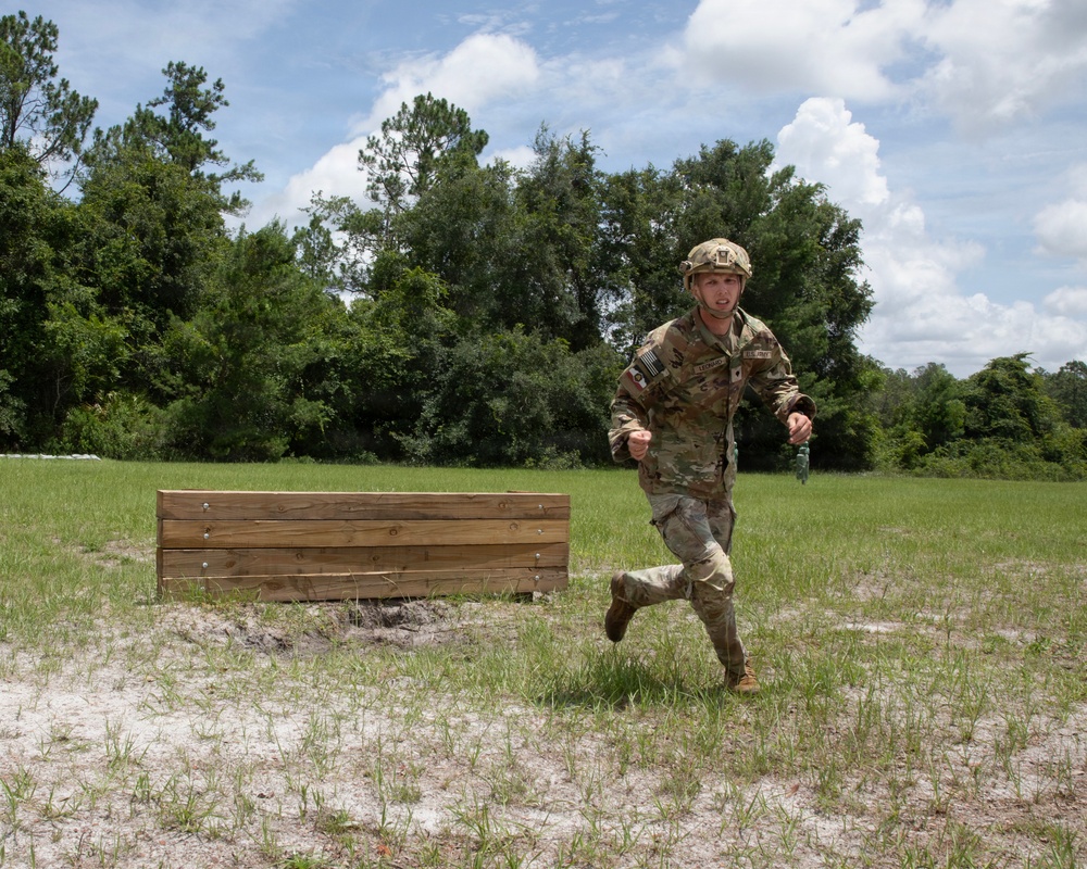 Utah Guardsman Spc. Caden Leonard during National Best Warrior Competition 2026