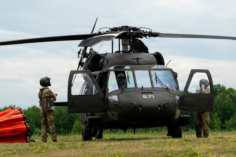 Minnesota National Guard Mobilizes Aerial Wildfire Suppression Operations at Orr Regional Airport