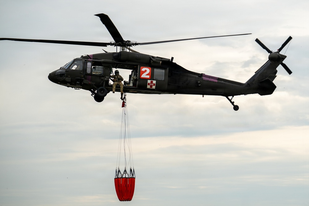 Minnesota National Guard Mobilizes Aerial Wildfire Suppression Operations at Orr Regional Airport