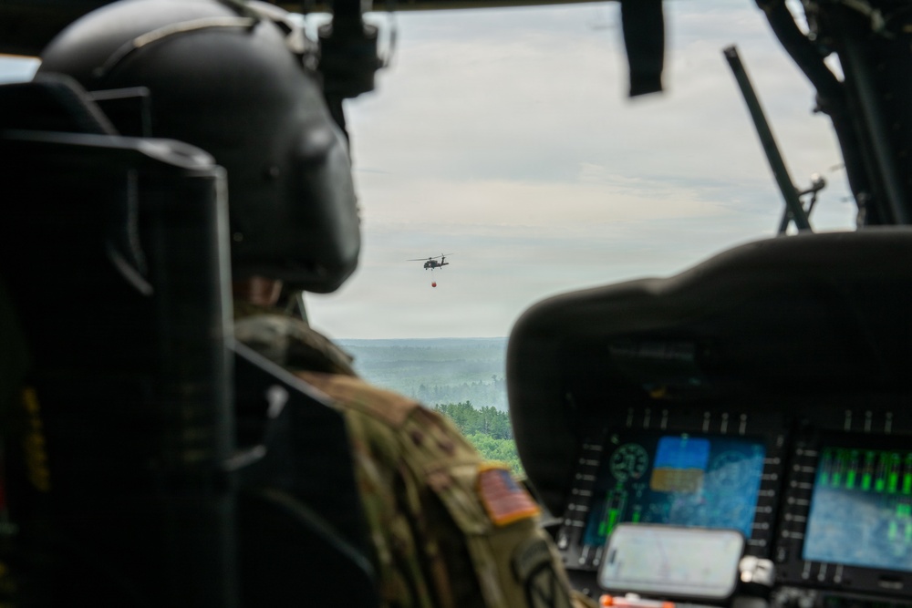 Minnesota National Guard Mobilizes Aerial Wildfire Suppression Operations at Orr Regional Airport