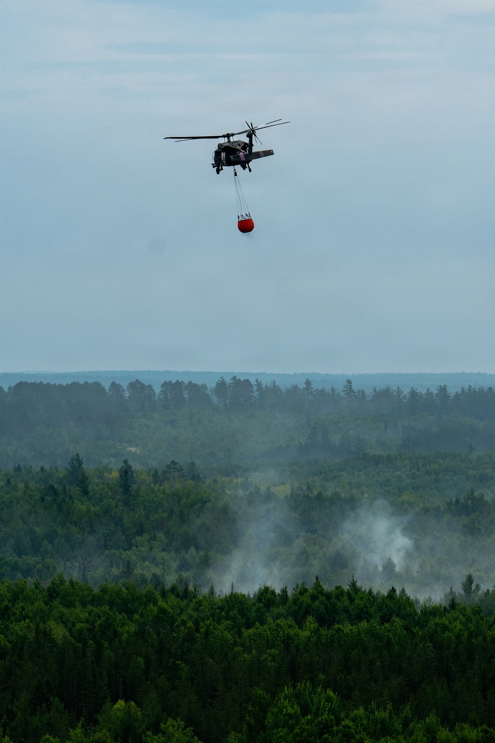 Minnesota National Guard Mobilizes Aerial Wildfire Suppression Operations at Orr Regional Airport