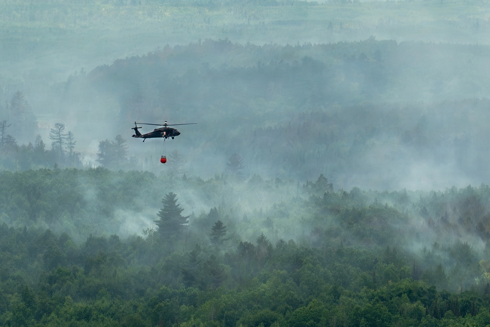 Minnesota National Guard Mobilizes Aerial Wildfire Suppression Operations at Orr Regional Airport