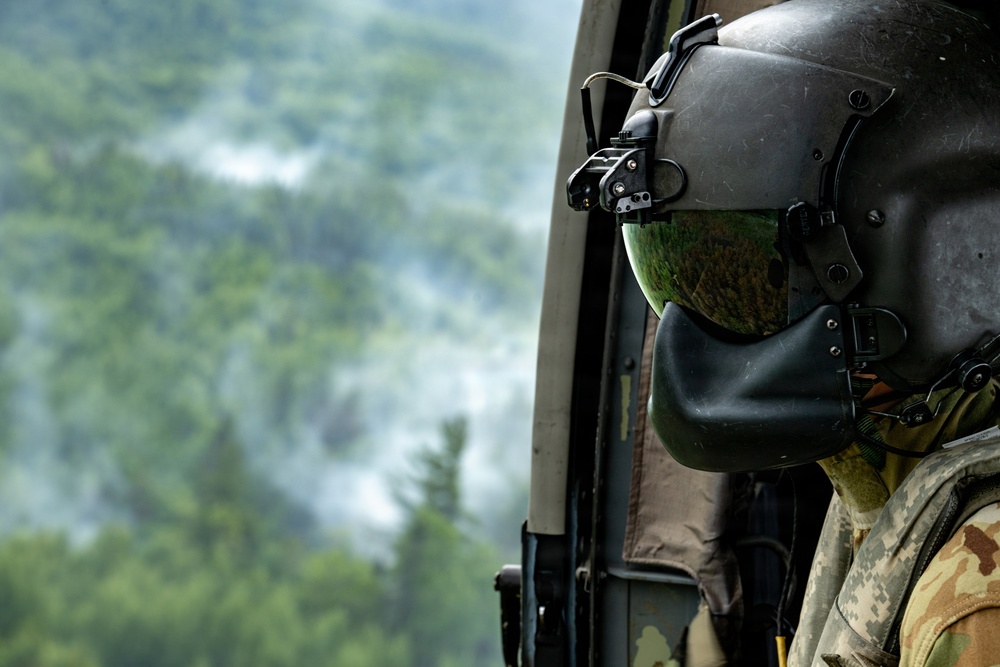 Minnesota National Guard Mobilizes Aerial Wildfire Suppression Operations at Orr Regional Airport