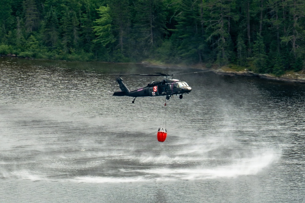 Minnesota National Guard Mobilizes Aerial Wildfire Suppression Operations at Orr Regional Airport