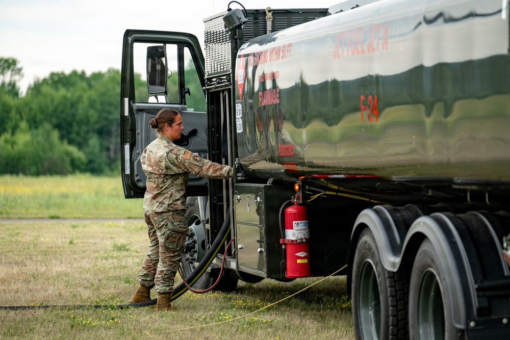 Minnesota National Guard Mobilizes Aerial Wildfire Suppression Operations at Orr Regional Airport
