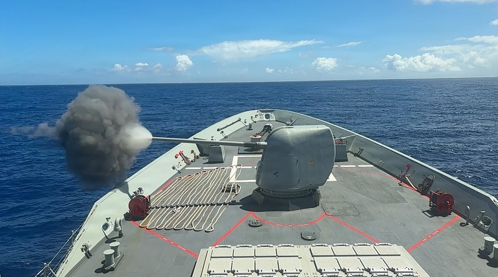 ESPS "ÁLVARO DE BAZÁN" participates in firing rodeo during RIMPAC 2026
