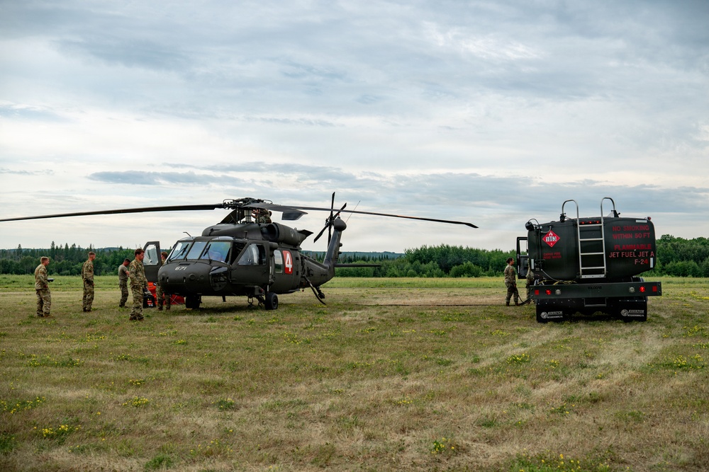 Minnesota National Guard Mobilizes Aerial Wildfire Suppression Operations at Orr Regional Airport