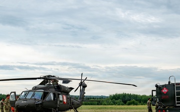 Minnesota National Guard Mobilizes Aerial Wildfire Suppression Operations at Orr Regional Airport