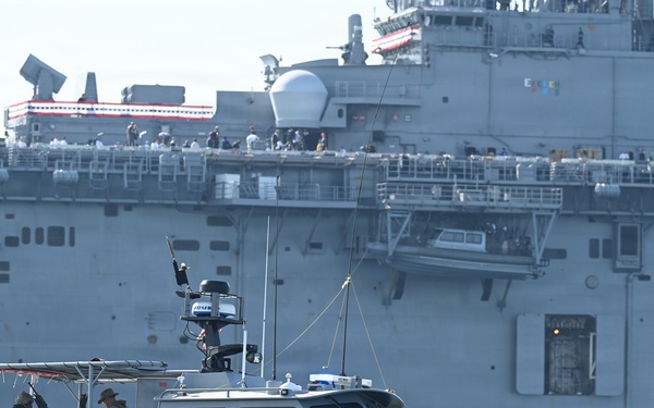 MSRON-4 Provides Waterside Security Near USS Kearsarge During International Naval Review 250