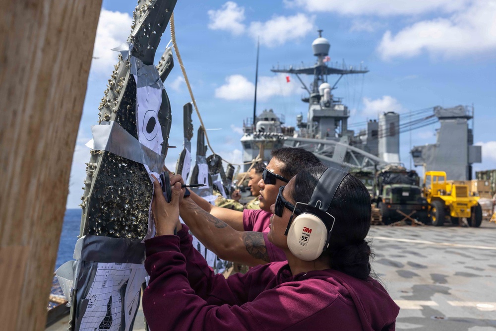 USS Rushmore Conducts Live-Fire Exercise