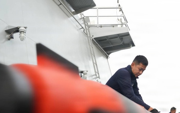 Philippine Navy ship BRP Miguel Malvar participates in combined ASW exercise during RIMPAC26