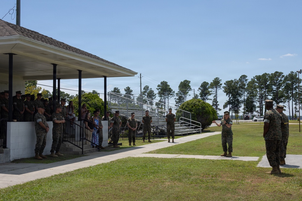 2nd MLG Command Master Chief Change of Charge Ceremony