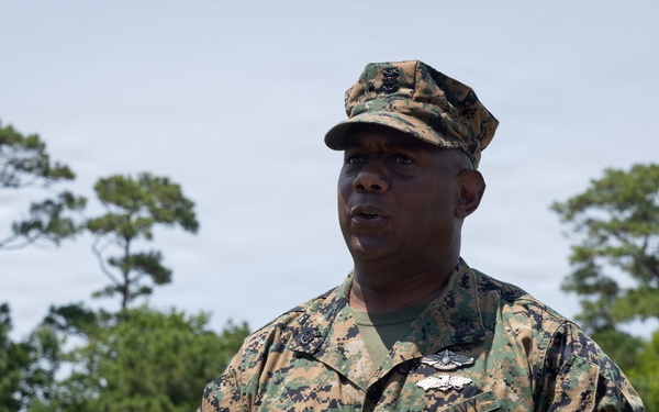 2nd MLG Command Master Chief Change of Charge Ceremony