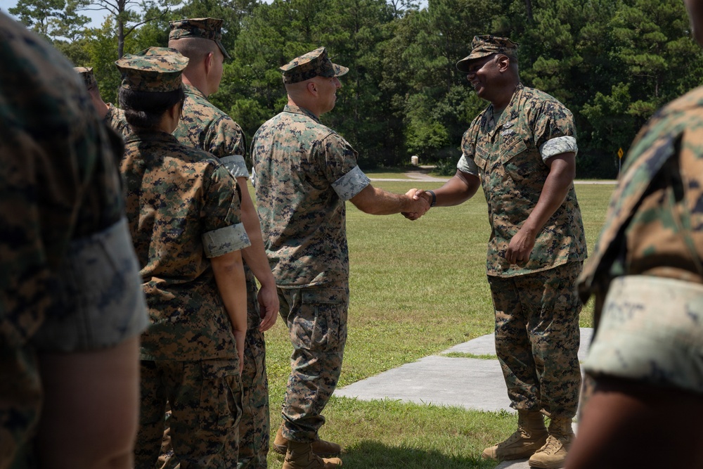 2nd MLG Command Master Chief Change of Charge Ceremony