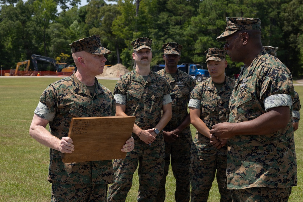 2nd MLG Command Master Chief Change of Charge Ceremony