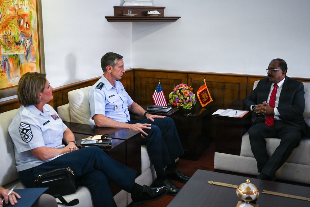 Pacific Air Forces Commander visits Sri Lanka