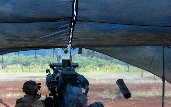 3-7 Field Artillery Conducts Live Fire Exercise at Schofield Barracks