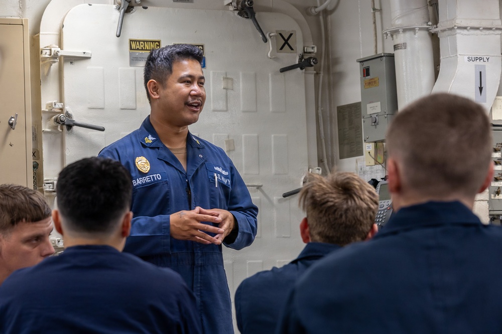 USS John Paul Jones (DDG 53) conducts routine operations while deployed