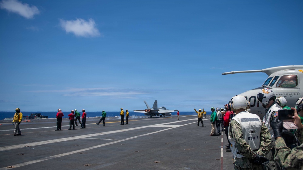 Commander, Combined Task Force RIMPAC 26 visits USS Theodore Roosevelt (CVN 71)