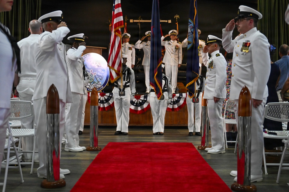 Commander, Submarine Squadron 15 holds change of command
