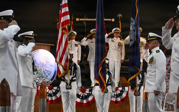 Commander, Submarine Squadron 15 holds change of command