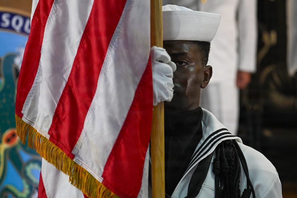 Commander, Submarine Squadron 15 holds change of command