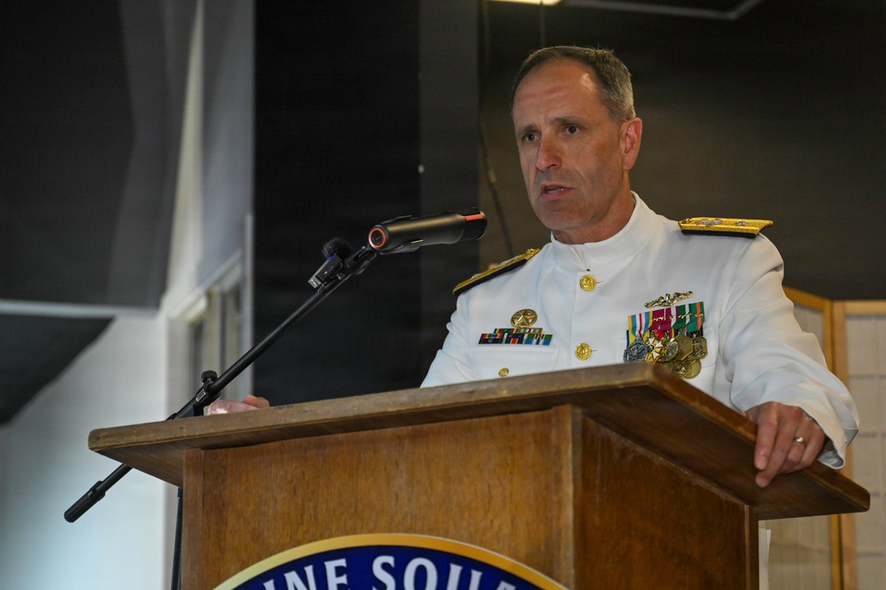 Commander, Submarine Squadron 15 holds change of command
