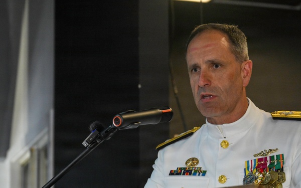 Commander, Submarine Squadron 15 holds change of command