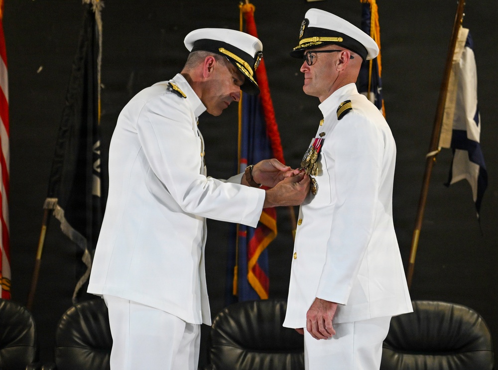 Commander, Submarine Squadron 15 holds change of command