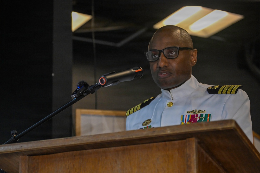 Commander, Submarine Squadron 15 holds change of command