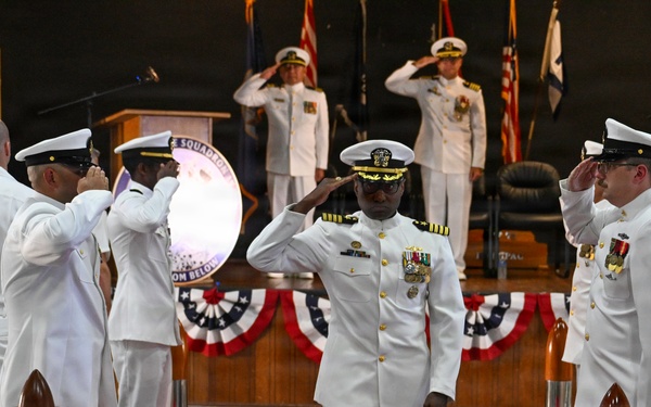 Commander, Submarine Squadron 15 holds change of command